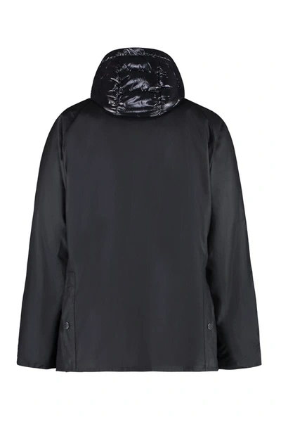 Shop Moncler Genius 2 Moncler 1952 - Wight Hooded Short Down Jacket In Black
