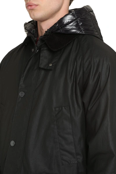 Shop Moncler Genius 2 Moncler 1952 - Wight Hooded Short Down Jacket In Black