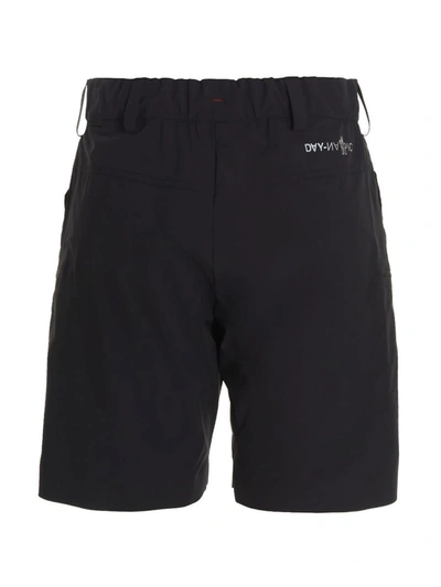 Shop Moncler Grenoble Nylon Bermuda Shorts In Black