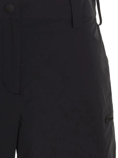 Moncler Black Nylon Shorts In Black