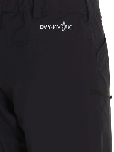 Moncler Black Nylon Shorts In Black