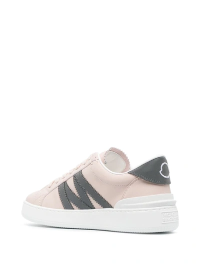 Shop Moncler Monk Sneakers Shoes In Pink &amp; Purple