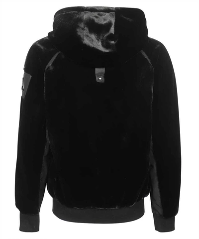 Shop Moose Knuckles Faux Fur Jacket In Black
