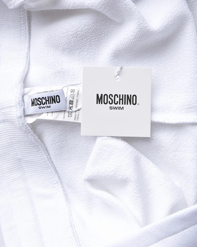 Shop Moschino Swim Short In White