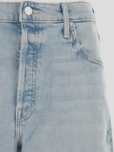 Shop Mother Jeans In <p> Light Blue Jeans In Cotton