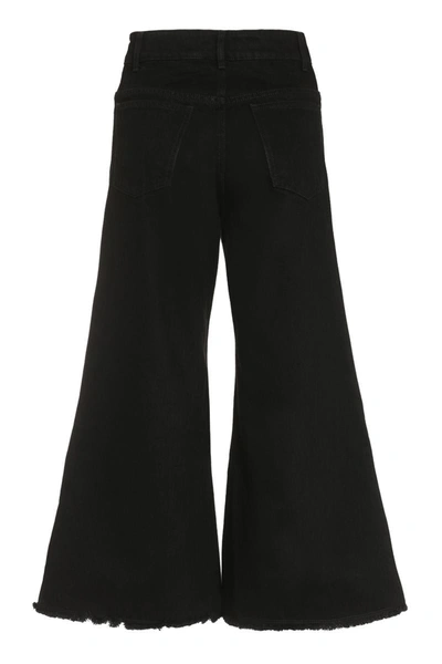 Shop Mother Of Pearl Chloe Cropped Jeans In Black