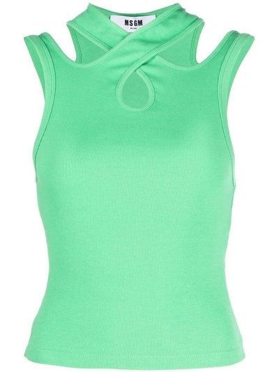 Shop Msgm Top Clothing In Green