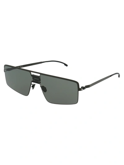 Mykita Sunglasses In 243 Mh1 Black/pitchblack