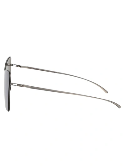 Shop Mykita Sunglasses In 187 E1 Silver Silver Flash