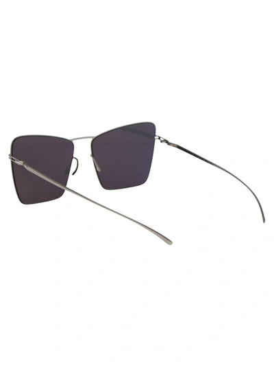 Shop Mykita Sunglasses In 187 E1 Silver Silver Flash