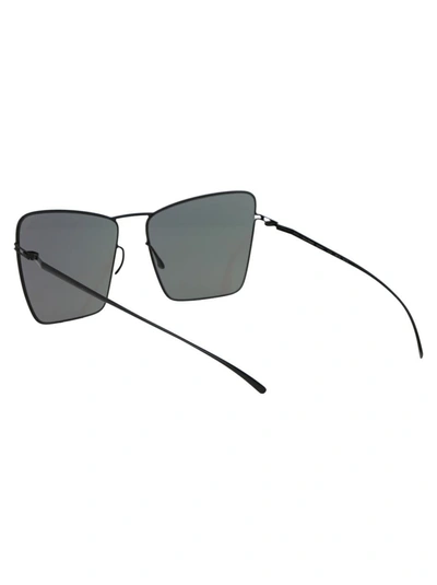 Shop Mykita Sunglasses In 190 E4 Black Grey Solid