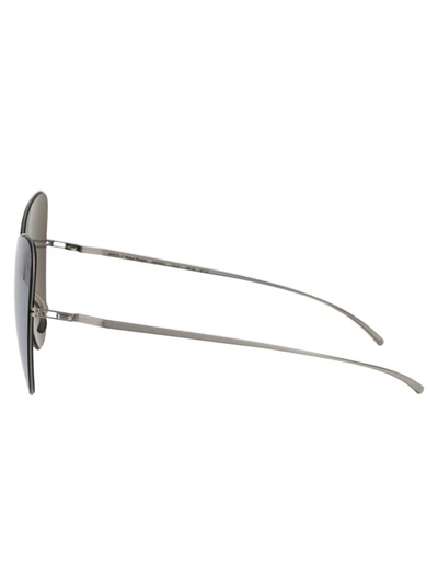 Shop Mykita Sunglasses In 187 E1 Silver Silver Flash