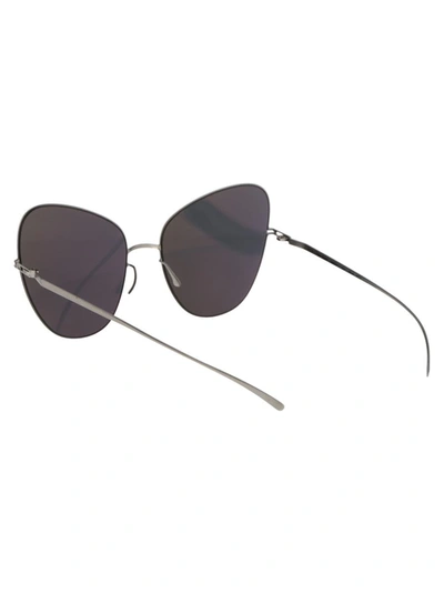 Shop Mykita Sunglasses In 187 E1 Silver Silver Flash