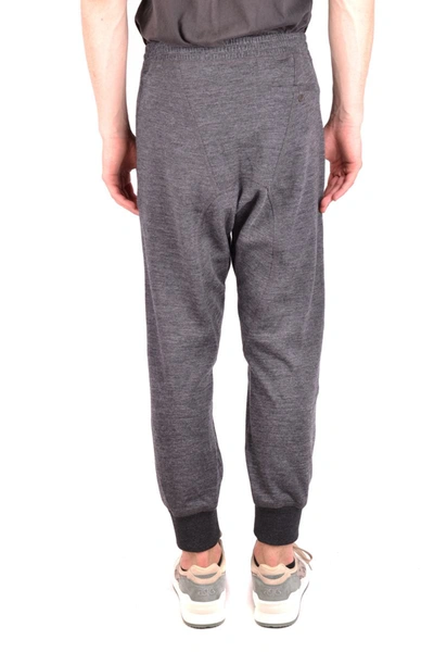 Shop Neil Barrett Trousers In Gray