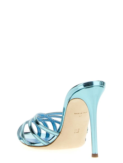 Shop Nicolo' Beretta 'beiby' Sandals In Light Blue