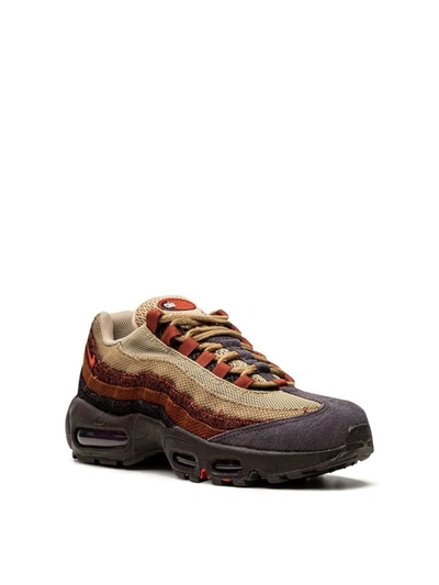 Nike Air Max 95 Anatomy Mesh, Canvas And Faux Suede Sneakers In Brown |  ModeSens