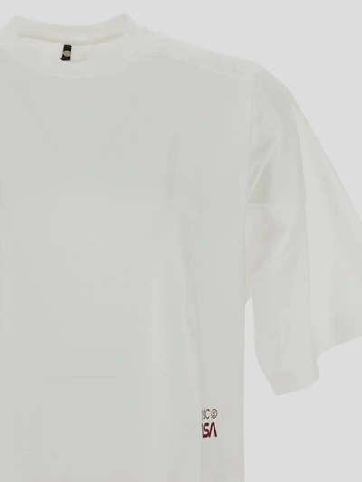 Shop Oamc Nasa T-shirt In <p> T-shirt In Off White Cotton With Nasa Print