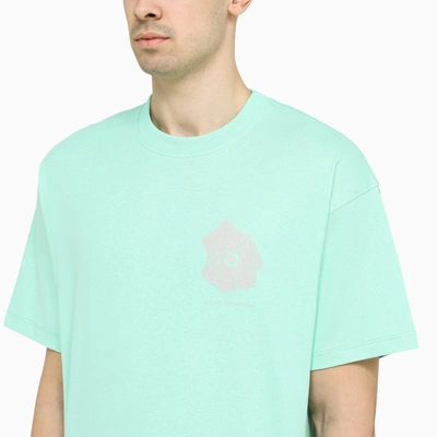 Shop Objects Iv Life Aqua-green T-shirt With Print