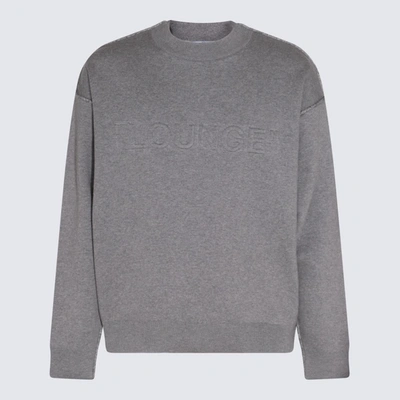 Shop Off-white Grey Cotton Blend Lounge Sweatshitrt