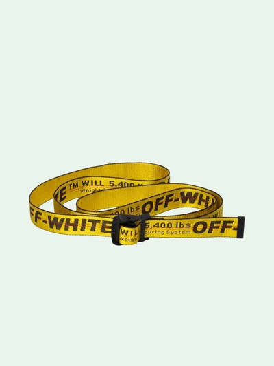 Shop Off-white Off Wite Industrial Belt Accessories In Yellow &amp; Orange