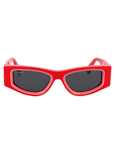 Shop Off-white Sunglasses In 2507 Red