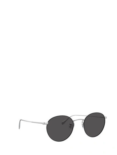 Shop Oliver Peoples Sunglasses In Silver / Black