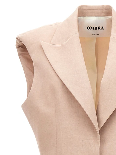 Shop Ombra Milano N°4' Long Vest In Pink