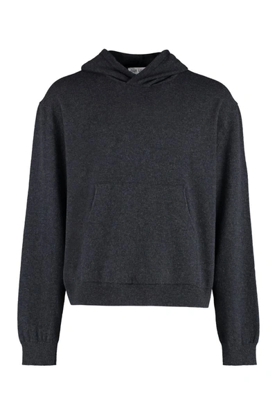 Shop Our Legacy Hooded Wool Sweater In Grey