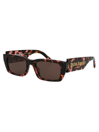 Shop Palm Angels Sunglasses In 3064 Pink Havana