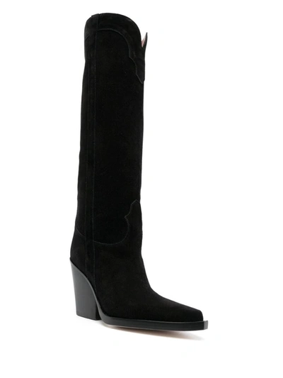 Shop Paris Texas Knee High Boots In Black