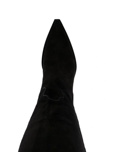 Shop Paris Texas Knee High Boots In Black