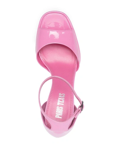Shop Paris Texas Patent Finish Platform Sandals In Pink