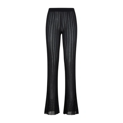 Shop Petar Petrov Giulio Flared Trousers Pants In Black