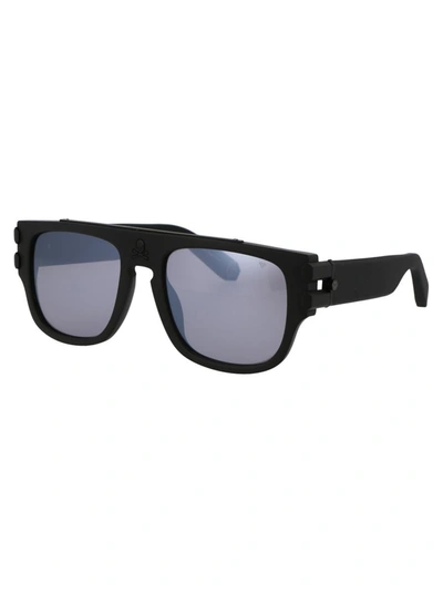 Philipp Plein Spp011w Sunglasses In 703m Matte Black