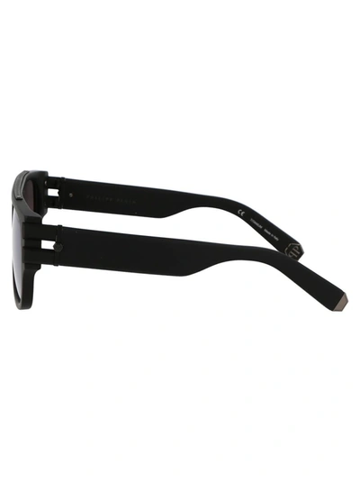 Philipp Plein Spp011w Sunglasses In 703m Matte Black