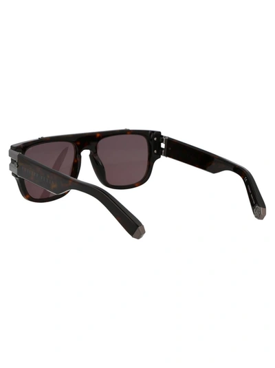 Philipp Plein Spp011m Sunglasses In 0722 Havana