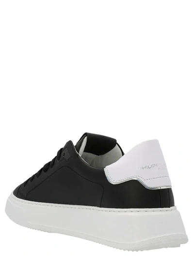 Shop Philippe Model 'temple' Sneakers In Black