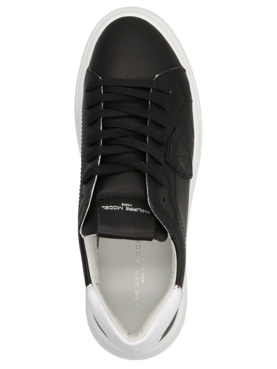 Shop Philippe Model 'temple' Sneakers In Black