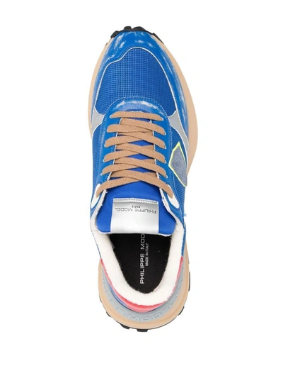 Shop Philippe Model Antibes Running Sneakers - Bluette