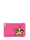 DSQUARED2 SMALL HAND PATCH PATENT LEATHER POUCH,64IA0Y006-NDA3OA2