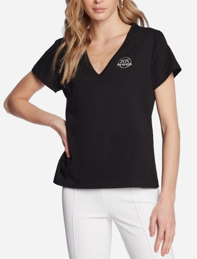 Shop Pinko T-shirts And Polos In Nero Limousine