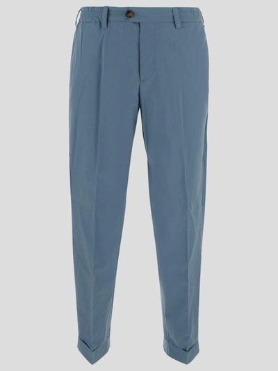 Shop Pt Torino The Rebel Trousers In Clear Blue