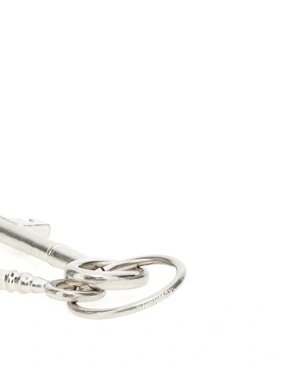 Shop Raf Simons 'key' Keyring In Silver