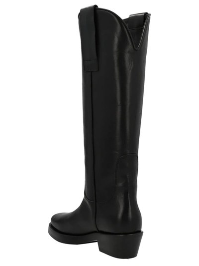Shop Raf Simons 'western' Boots In Black