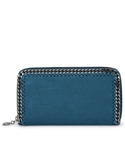 Shop Stella Mccartney Recycled Polyester Wallet In Light Blue