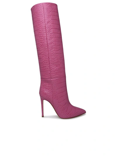 Shop Paris Texas Rose Leather Boots In Pink