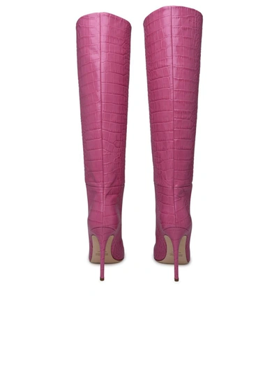 Shop Paris Texas Rose Leather Boots In Pink