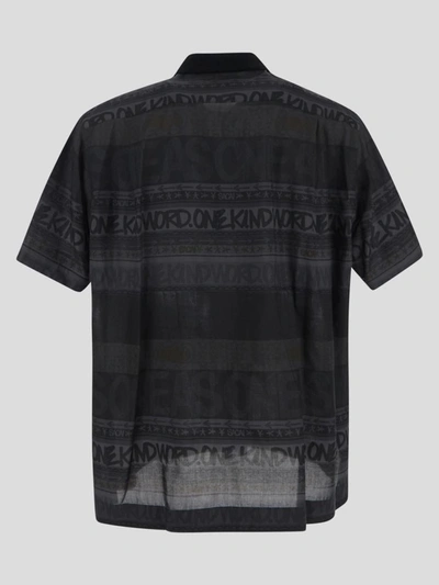 Shop Sacai Shirt In Black