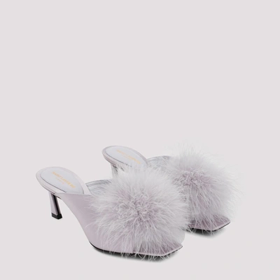 Shop Saint Laurent Blanco 60 Sandal Shoes In Pink &amp; Purple
