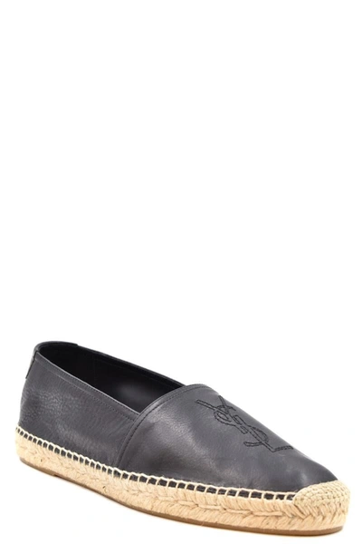 Shop Saint Laurent Espadrille In Black